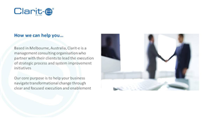 PowerPoint-Design von Mel Benton für Clarit-e Pty Ltd | Design: #5627283