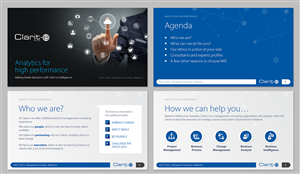 Progressive business consultancy seeking innovative and clever powerpoint design | Diseño de PowerPoint por Ayzeek