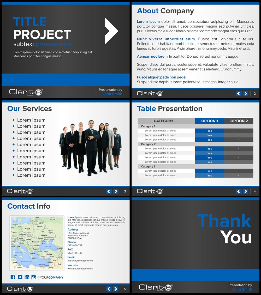 PowerPoint Design by Danang Prastiawan for Clarit-e Pty Ltd | Design #5595395
