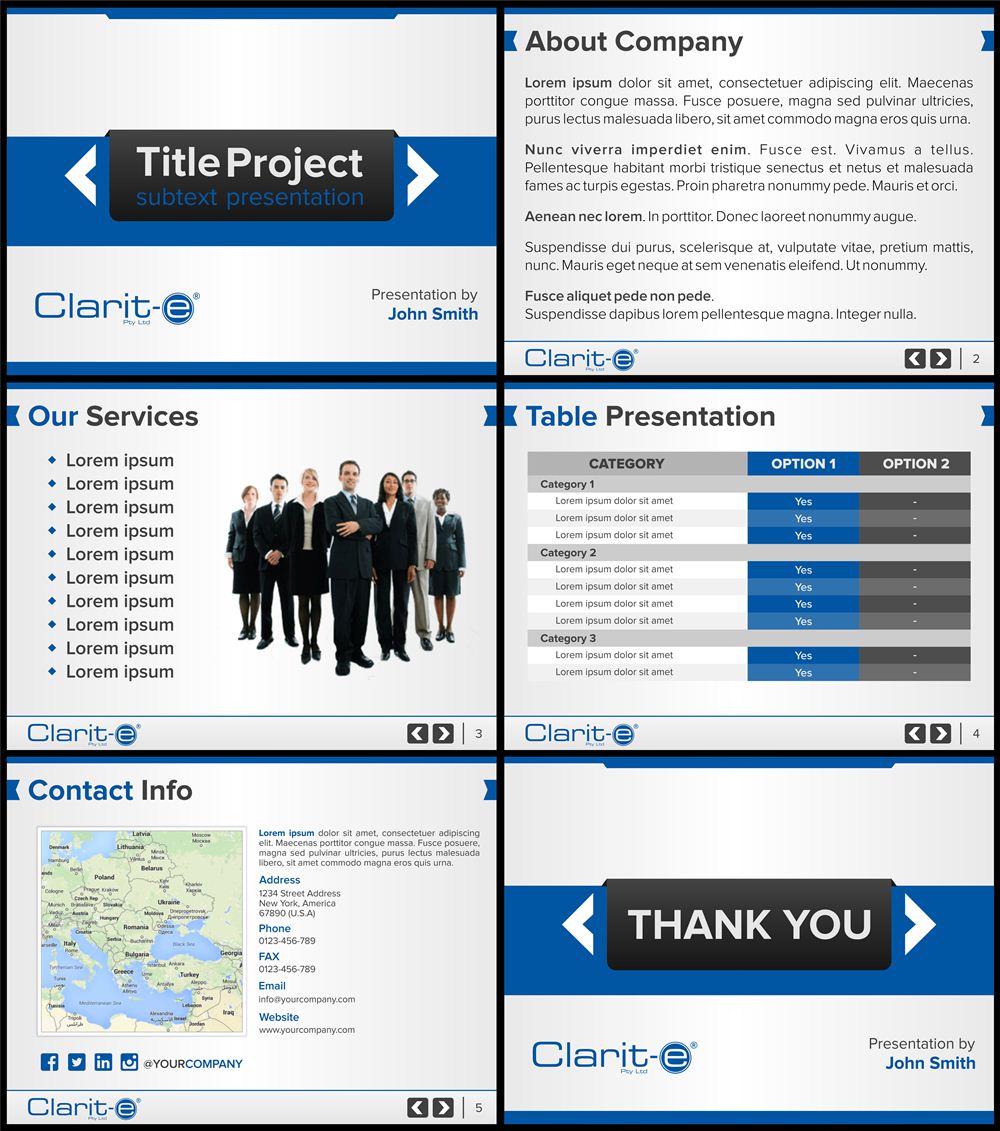 PowerPoint Design by Danang Prastiawan for Clarit-e Pty Ltd | Design #5595408