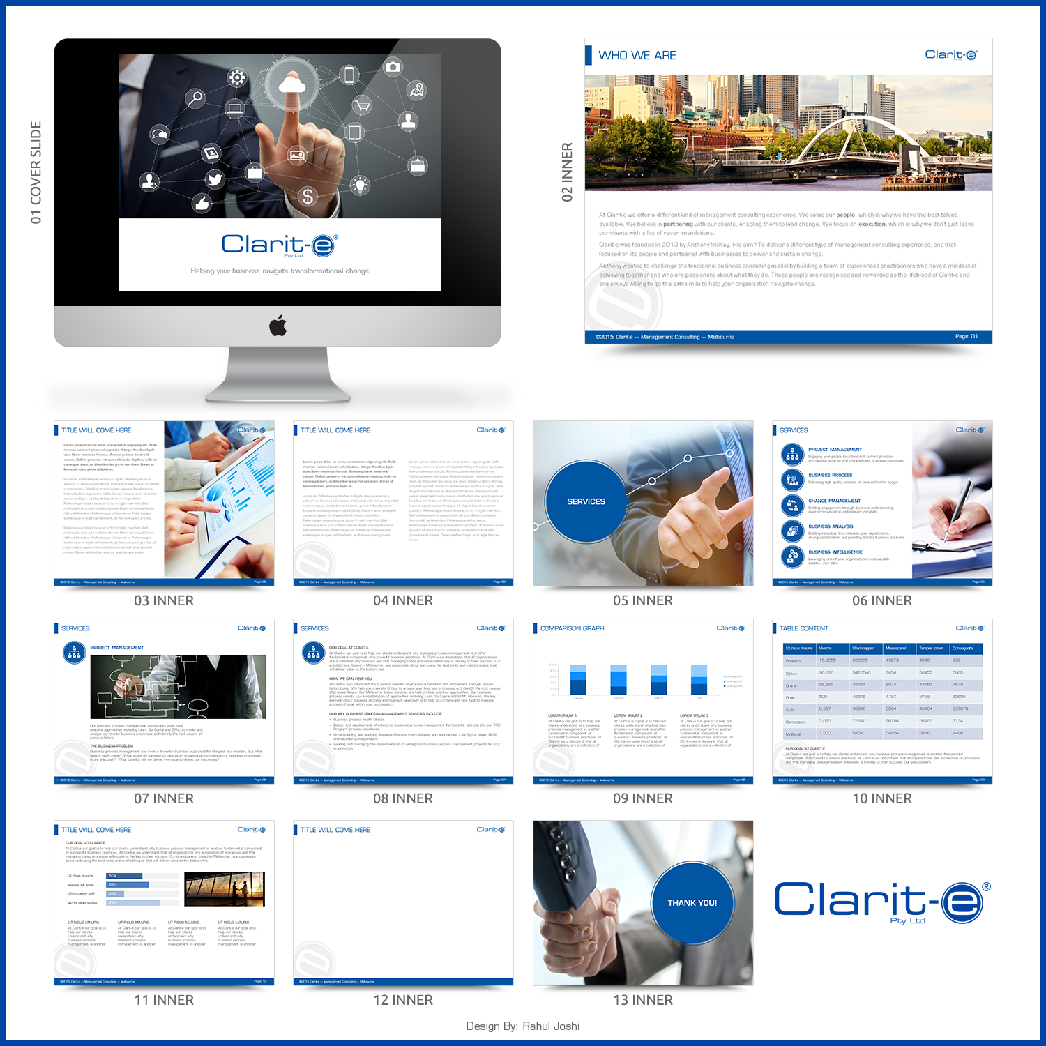 PowerPoint Design by RahulJoshi for Clarit-e Pty Ltd | Design #5629814
