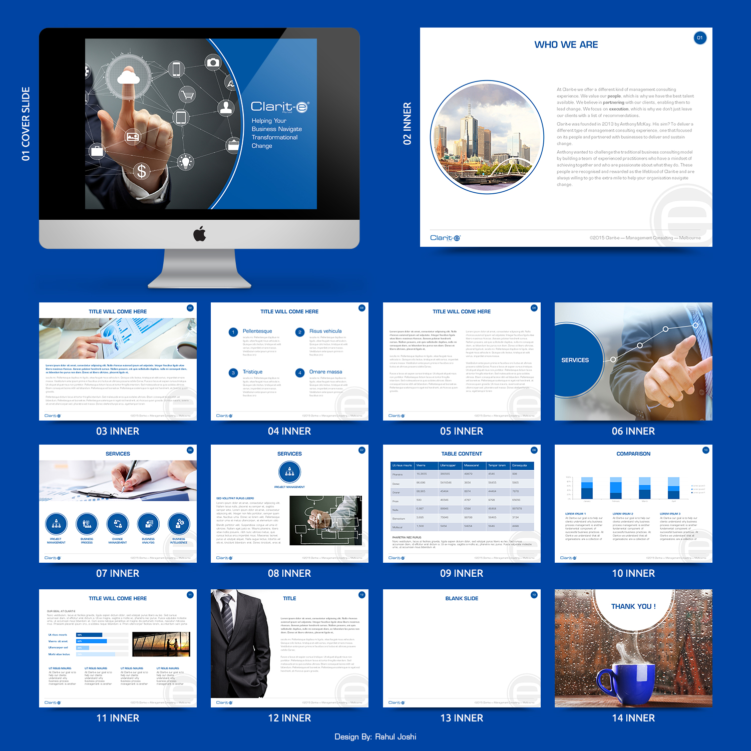 PowerPoint Design by RahulJoshi for Clarit-e Pty Ltd | Design #5629832