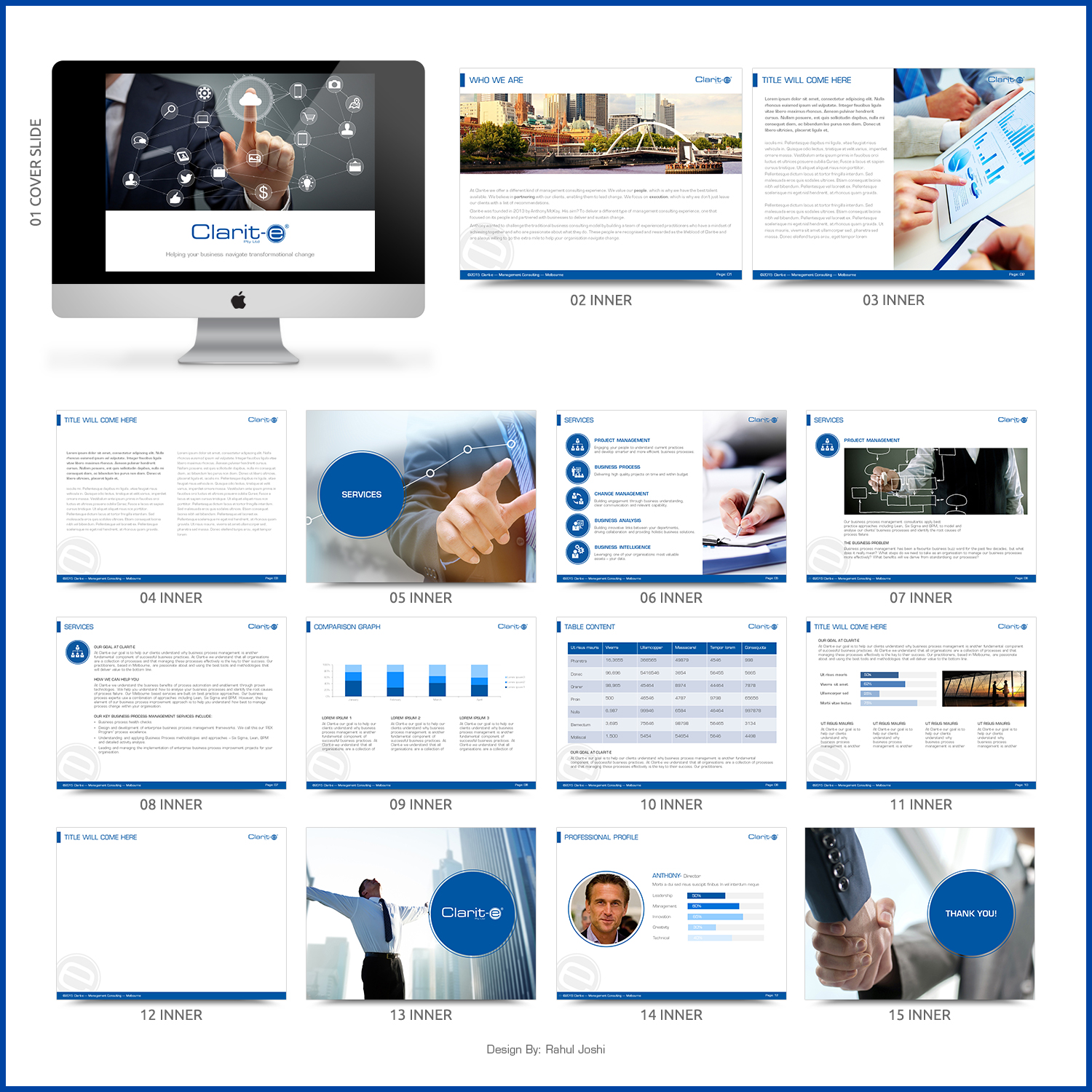 PowerPoint Design by RahulJoshi for Clarit-e Pty Ltd | Design #5709166