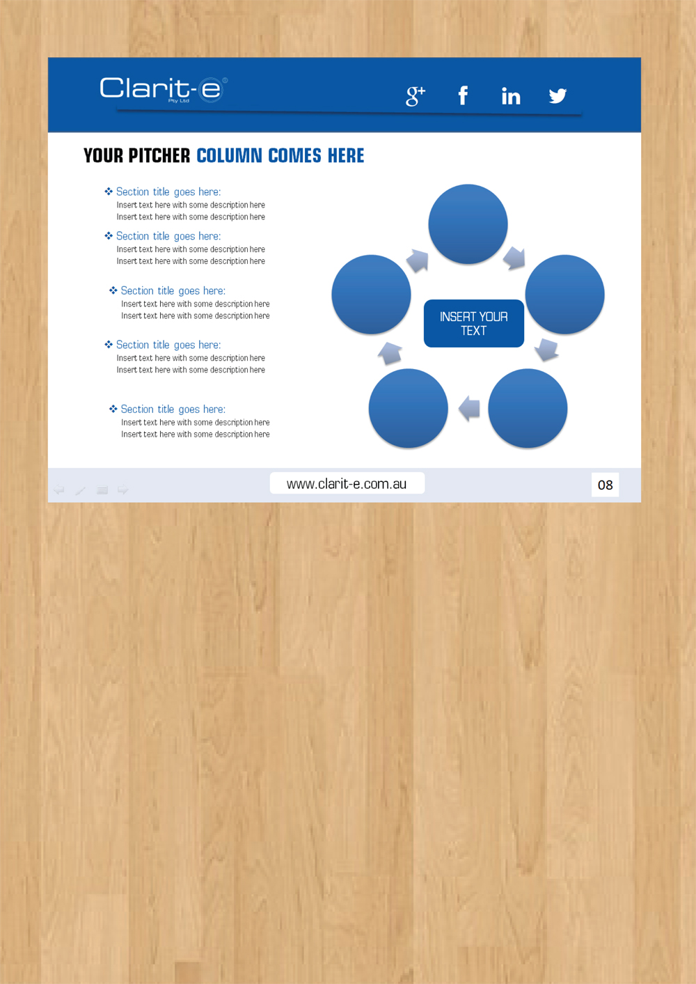 PowerPoint Design by rkailas for Clarit-e Pty Ltd | Design #5631537