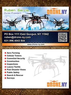 Drone NY Biz Card Design | Business Card Design by Sandaruwan