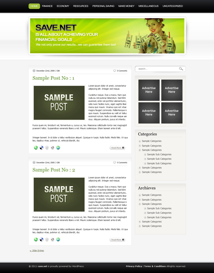Wordpress Design by Lauren for this project | Design #307853