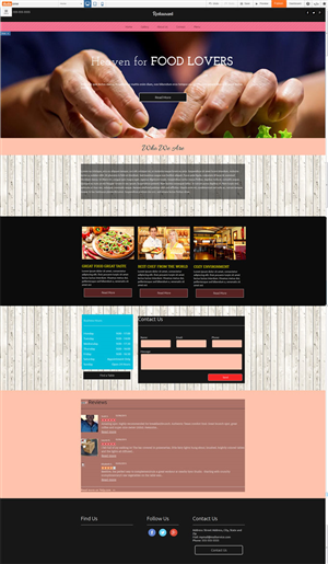 Restaurant website built on Duda’s responsive platform- No coding skills needed  | Web Design par Expert Designer