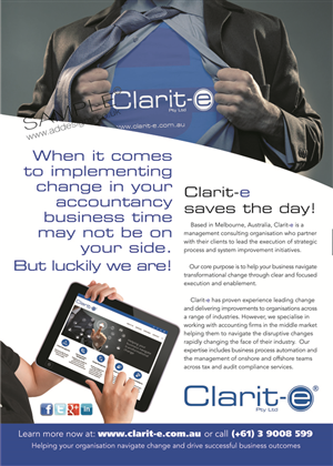 Flyer Design by the artworks for Clarit-e Pty Ltd | Design #5611526