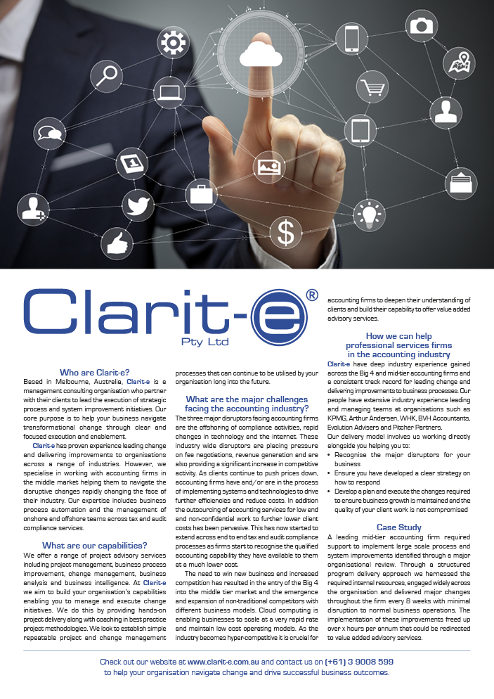Flyer-Design von danielb für Clarit-e Pty Ltd | Design #5620917
