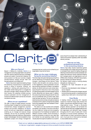 Flyer-Design von danielb für Clarit-e Pty Ltd | Design: #5620917