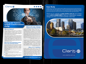 Flyer Design by ESolz Technologies for Clarit-e Pty Ltd | Design #5599275