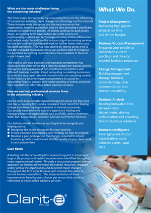 Flyer Design by barinix for Clarit-e Pty Ltd | Design #5611577
