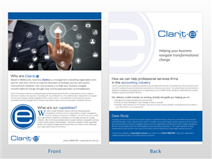 Flyer Design by Mon01 for Clarit-e Pty Ltd | Design #5608890