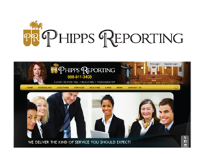 Phipps Reporting | Logo Design by Tammy Moore
