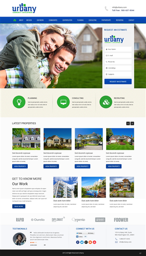 Web Design by pb for Urbany Community Development | Design: #5620045