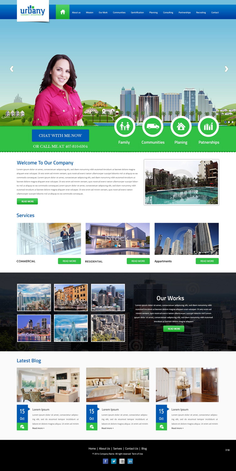 Web Design by pb for Urbany Community Development | Design #5620048