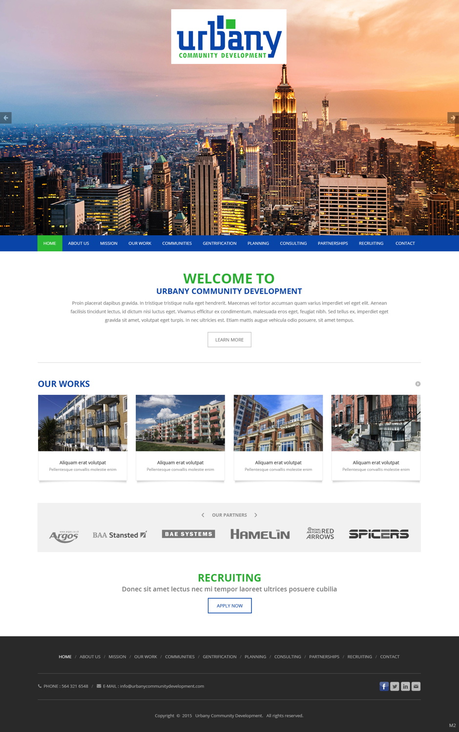 Web Design par pb pour Urbany Community Development | Design #5620052