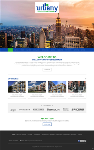 Web Design by pb for Urbany Community Development | Design: #5620052