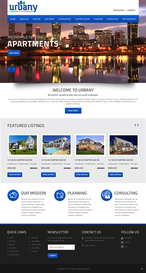 Diseño Web por pb para Urbany Community Development | Diseño #5629199