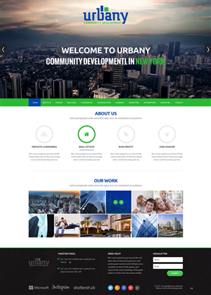 Web Design by pb for Urbany Community Development | Design: #5629206