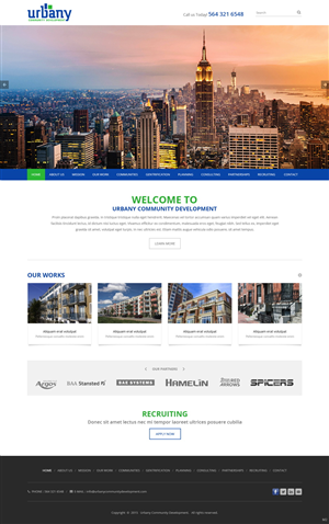 Web Design by pb for Urbany Community Development | Design: #5629210
