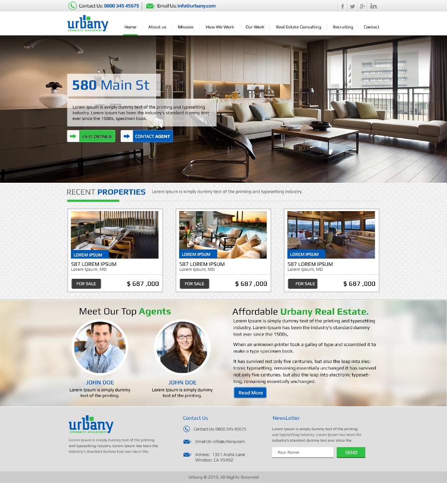 Web Design by ImranArif for Urbany Community Development | Design #5625687