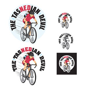 The TasNEDian Devil Illustrative Logo | Illustration Design by Karen Gameiro