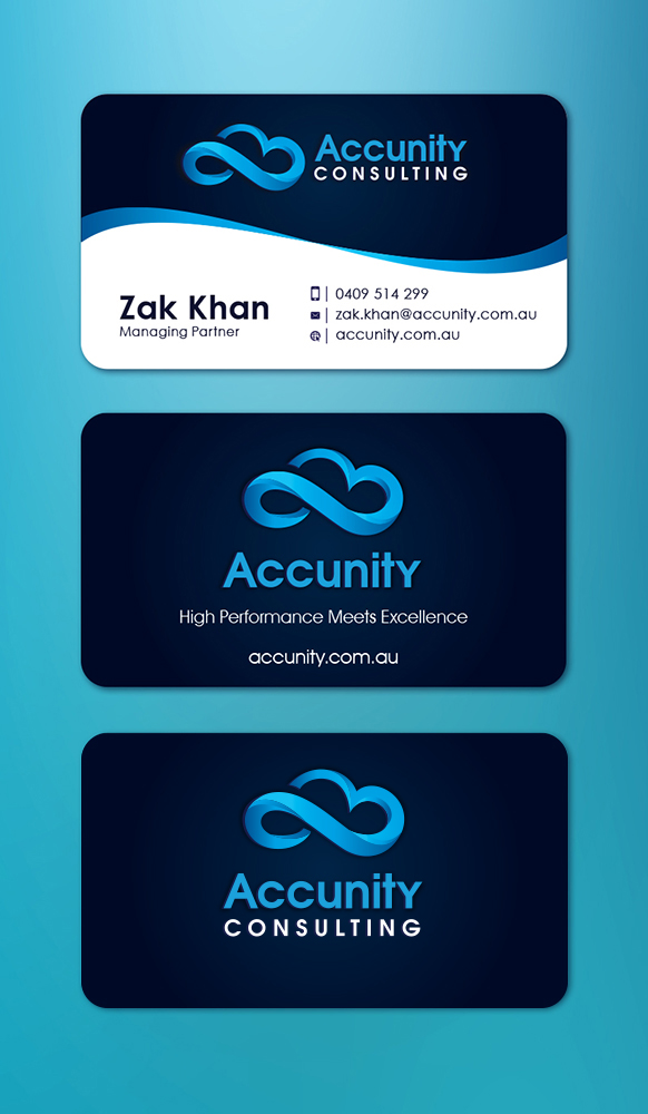 Visitenkarten-Design von Anooshaa für Accunity Consulting  | Design #5639219