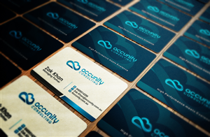 Accunity New Business Card Design IT Company  | Business Card Design by green20