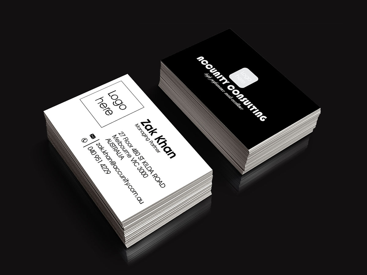 Business Card Design by graphiks4life for Accunity Consulting  | Design #5601145
