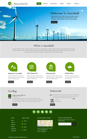 Web Design by OM for this project | Design: #5699284