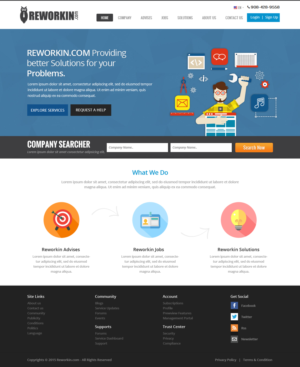 Web Design by OM for this project | Design #5626347