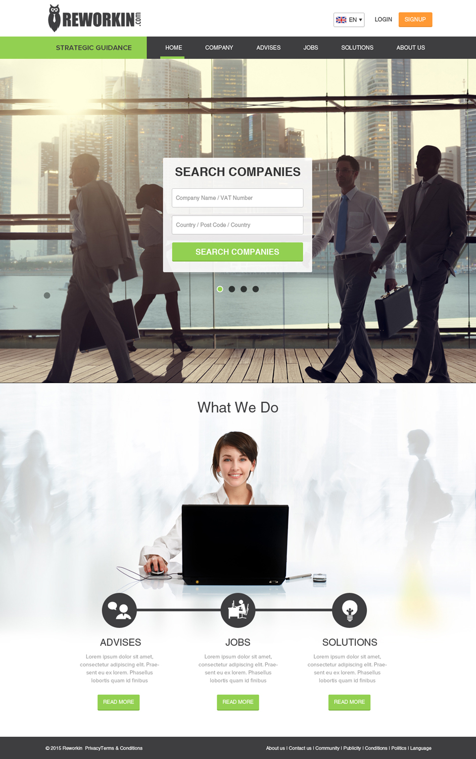 Web Design by OM for this project | Design #5626387