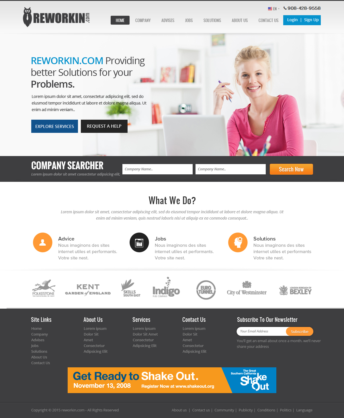 Web Design by OM for this project | Design #5626404