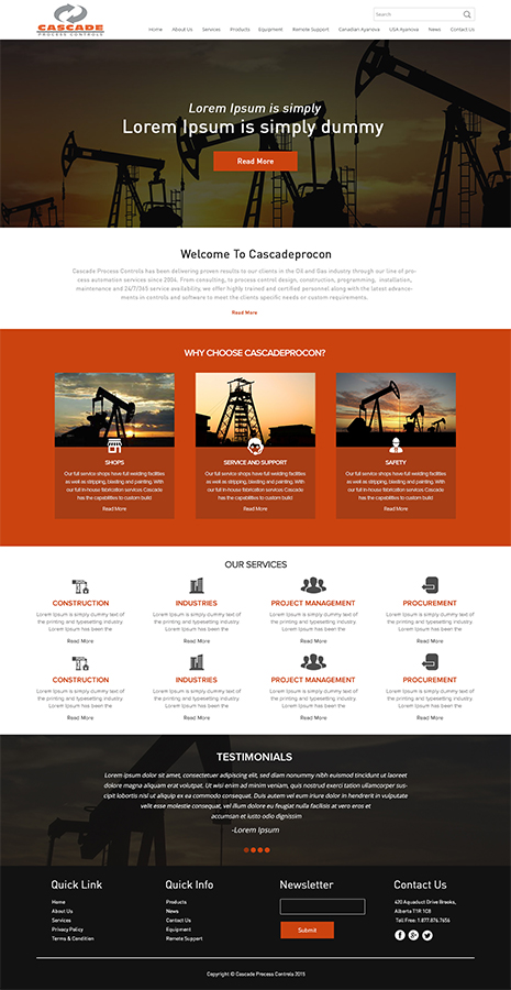 Web Design by TheCodeWire for Cascade Process Controls | Design #5683880