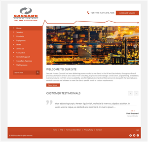 Diseño Web por pb para Cascade Process Controls | Diseño: #5619628