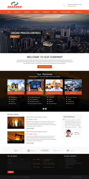 Diseño Web por pb para Cascade Process Controls | Diseño: #5619635