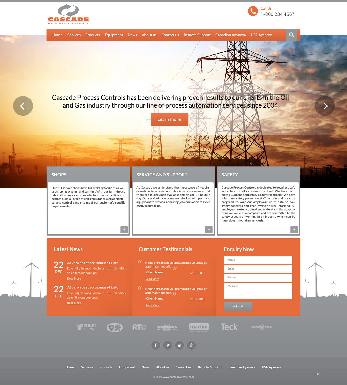 Web Design by pb for Cascade Process Controls | Design #5630576