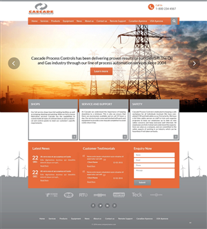 Diseño Web por pb para Cascade Process Controls | Diseño: #5630576