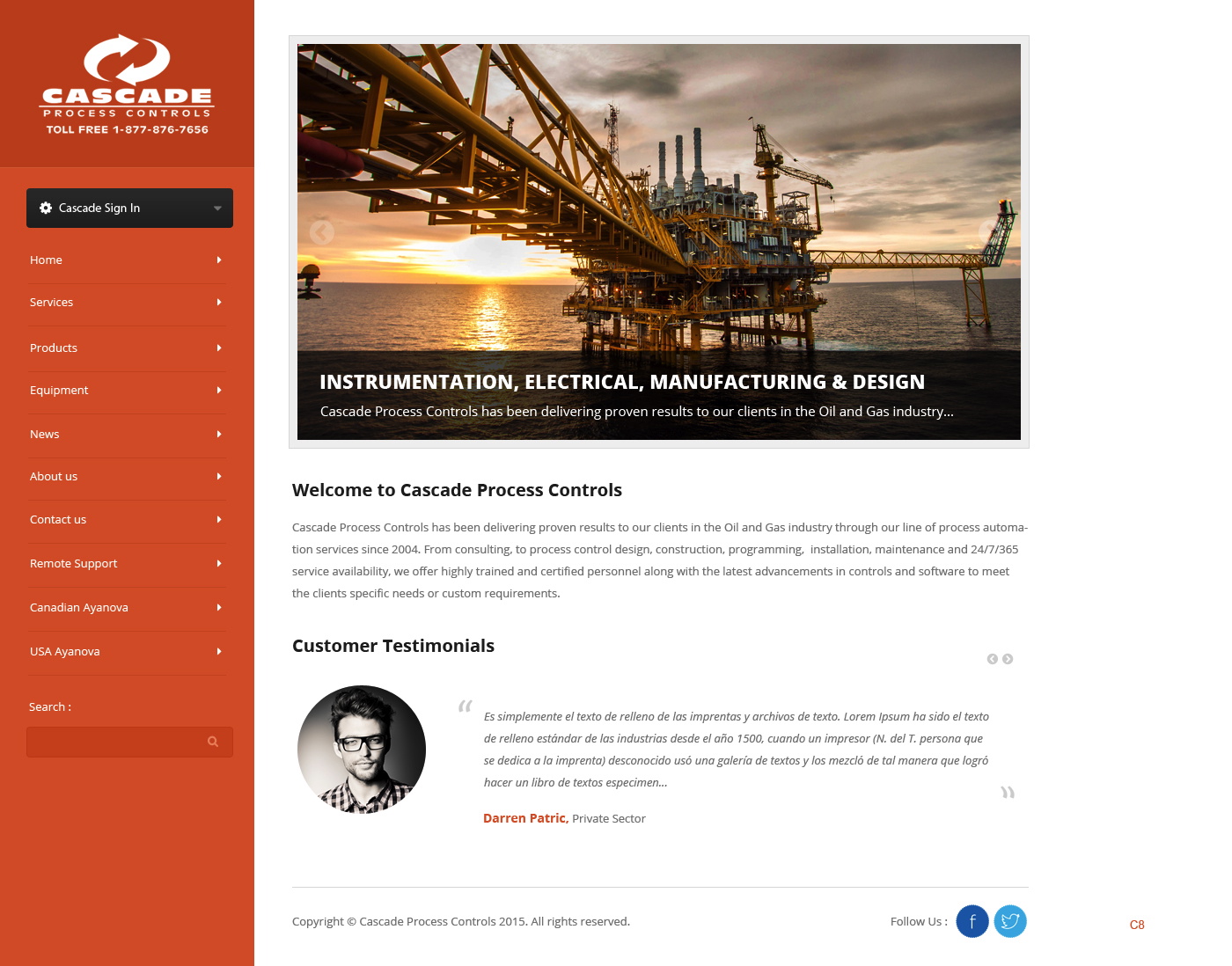 Web Design by pb for Cascade Process Controls | Design #5630578