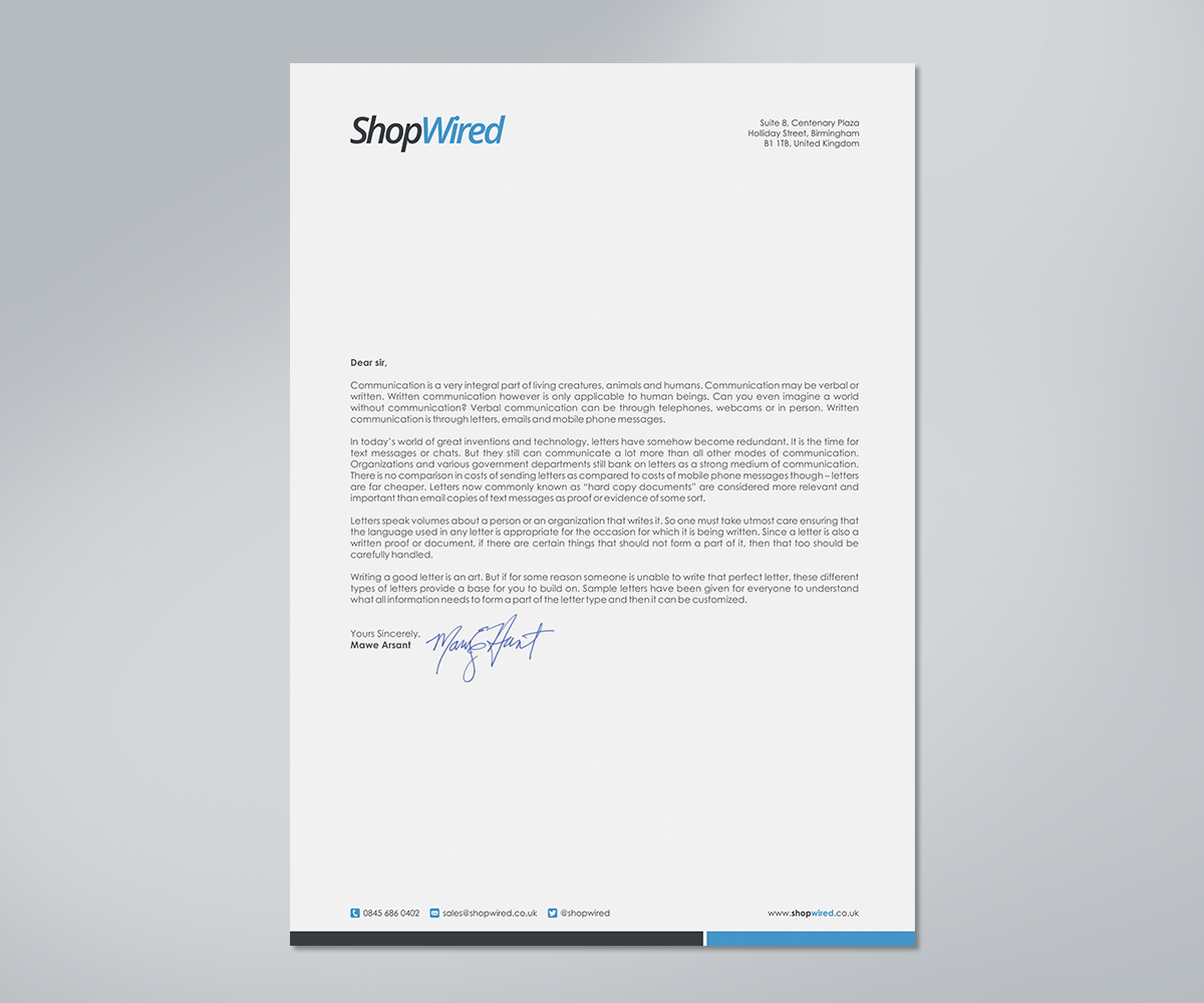 modern letterhead design