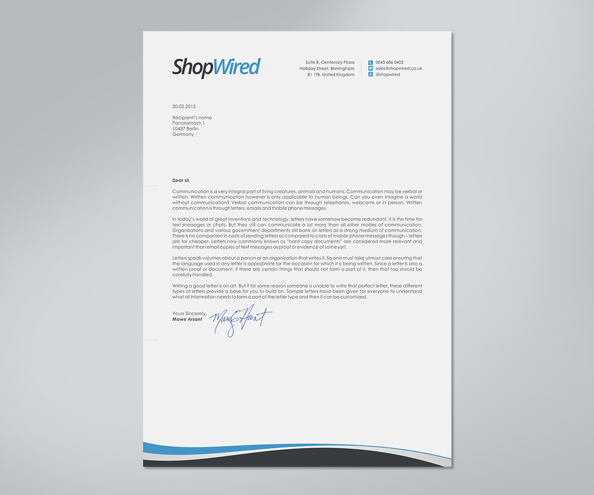 headletter design