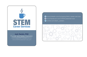 Fun and eye-catching business card for Career Coaching Company for Science and Engineering graduates | Design de Carte de Visite par Tatiana.Chamorro