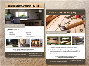 Lane Brothers Carpentry | Design de Flyer par alex989