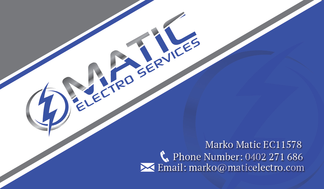 Design de Carte de Visite par kbrooksdesigns21 pour Matic Electro Services | Design #5638284