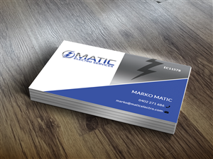 MATIC ELECTRO SERVICES needs a vibrant design for electrical contracting work. | Diseño de Tarjeta de Presentación por Sajin
