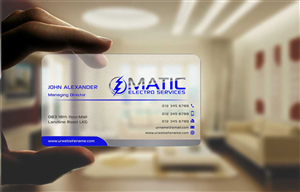 Business Card Design by szabist for Matic Electro Services | Design: #5616797