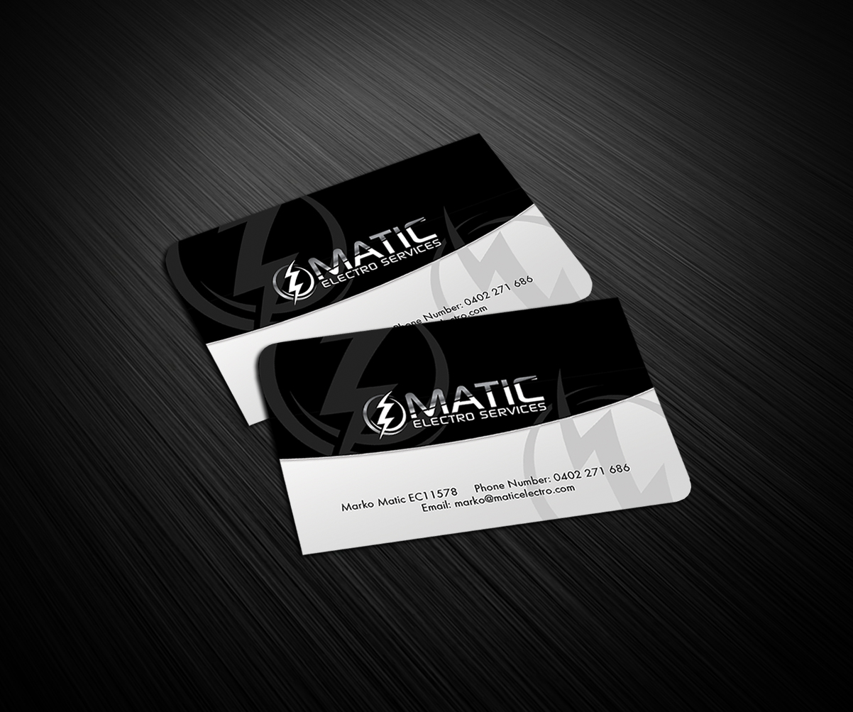 Design de Carte de Visite par Ganbold.Ch pour Matic Electro Services | Design #5646786