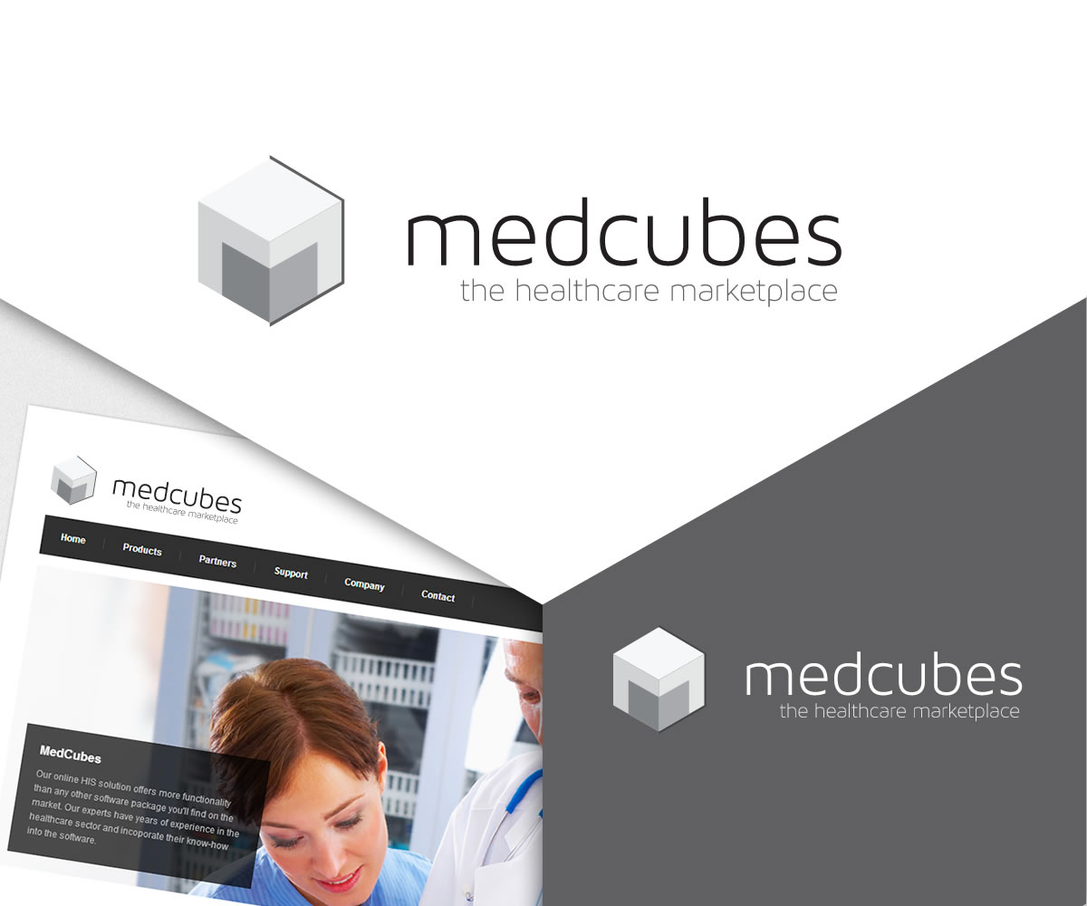 Logo Design by Matt Hall for MedCubes | Design #1540576
