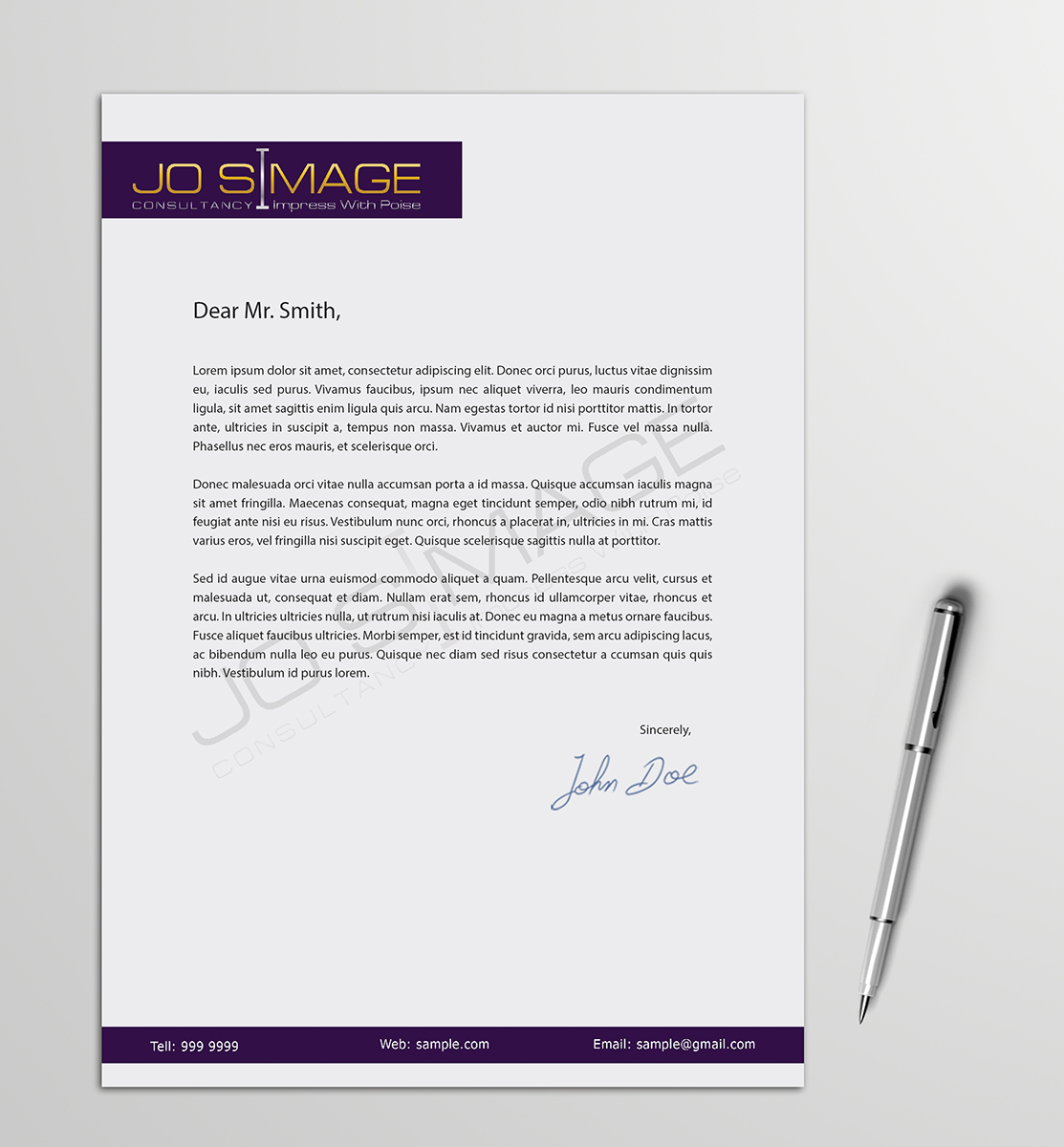 Briefkopf-Design von Armin Shohrati für dieses Projekt | Design #5610198